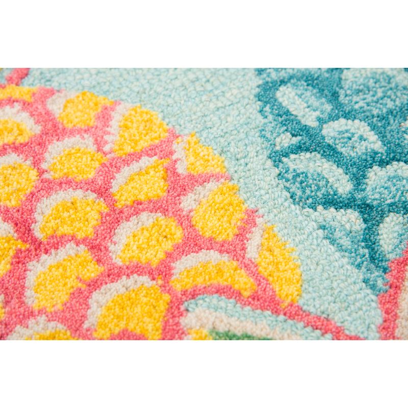 2'6"X4' Tufted Fruit Accent Rug Blue - Rizzy Home