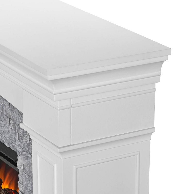 Real Flame Deland Grand Electric Fireplace White