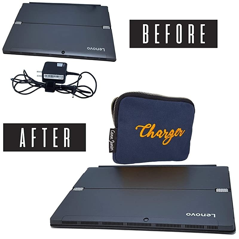 Universal Cable Organizer Electronics Accessories Cases Bag for USBPhone ChargersCordCableNavy Blue