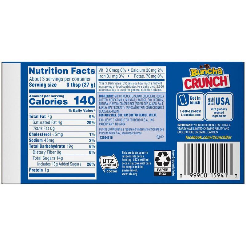 Crunch Buncha Crunch Milk Chocolate Candy - 3.2oz