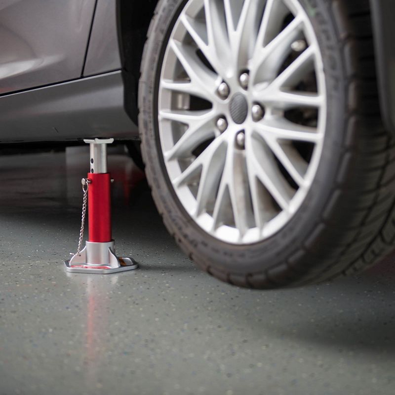 Torin Big Red T43004 3 Ton Capacity Double Locking Aluminum Jack Stands, 1 Pair