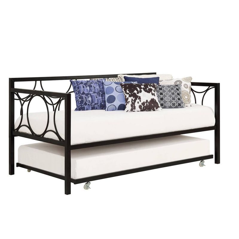 Gavin Universal Metal Trundle for Daybeds Black - Room & Joy