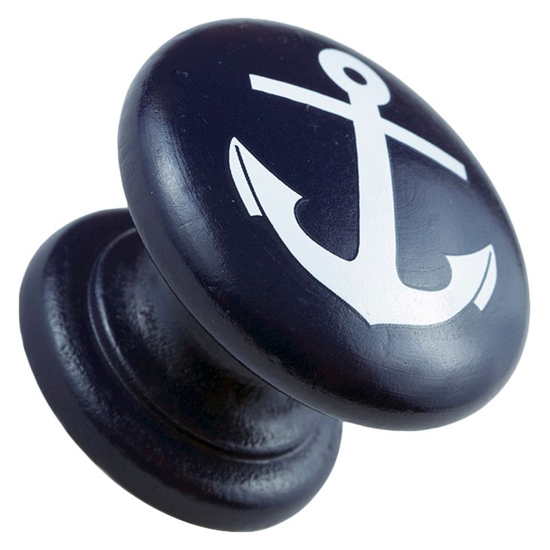 Sumner Street Home Hardware 4pc Anchor Painted Knob Blue