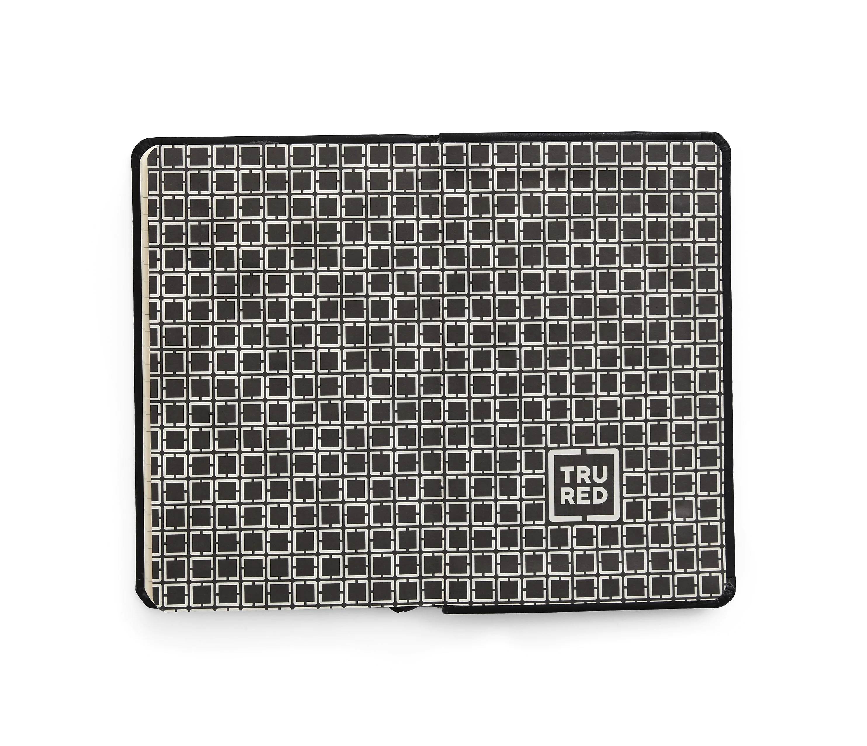 TRU RED Small Flexible Cover Graph Journal Blk TR54781