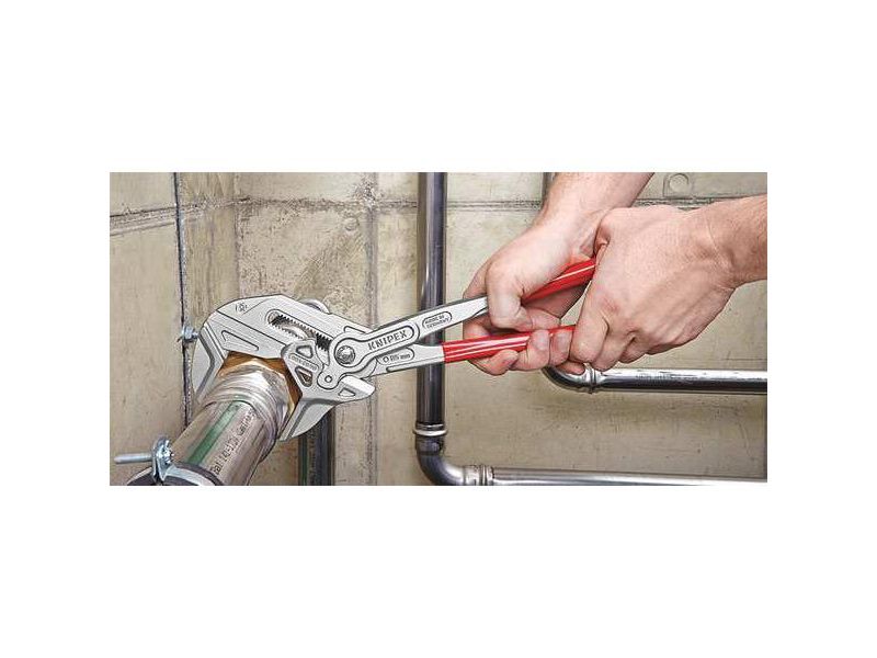 KNIPEX 86 03 400 16" Pliers Wrench XL, Plastic Grip
