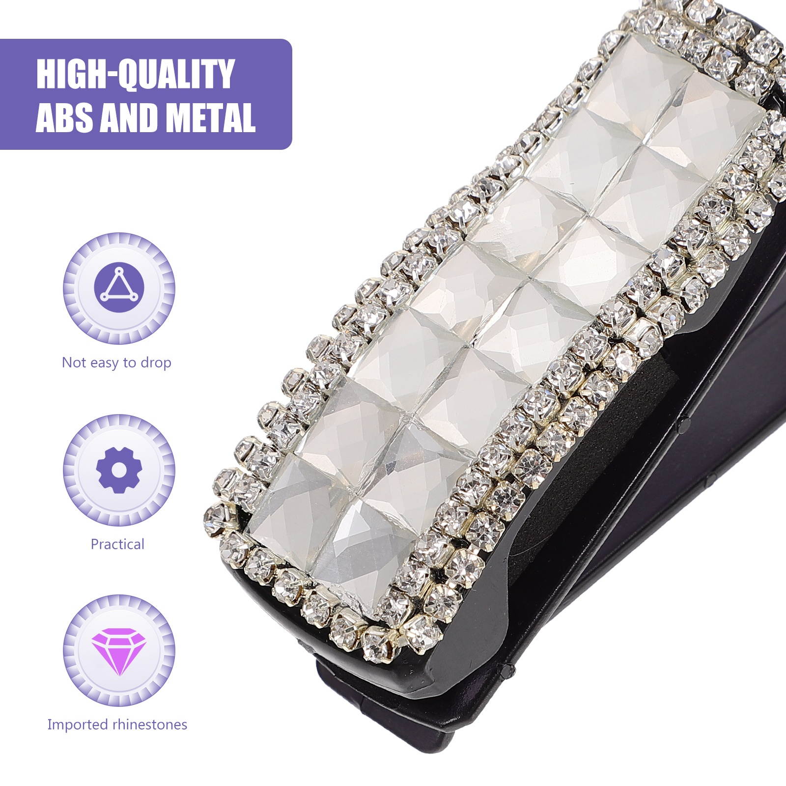 2Pcs Practical Beautiful Auto Sunglasses Mount Car Sunglasses Holders Sun Visor Glasses Holders