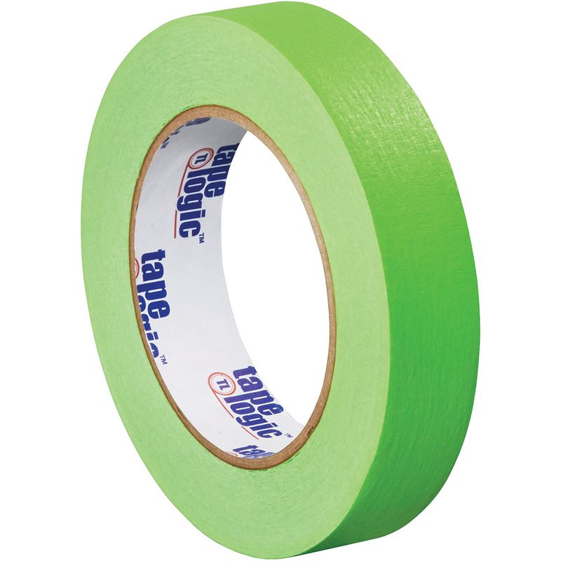 Tape Logic Masking Tape 4.9 Mil 1" x 60 yds. Light Green 12/Case T93500312PKA