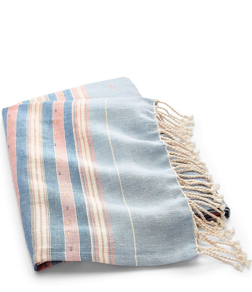 Ralph Lauren Veronique Collection Hithers Fringed Throw
