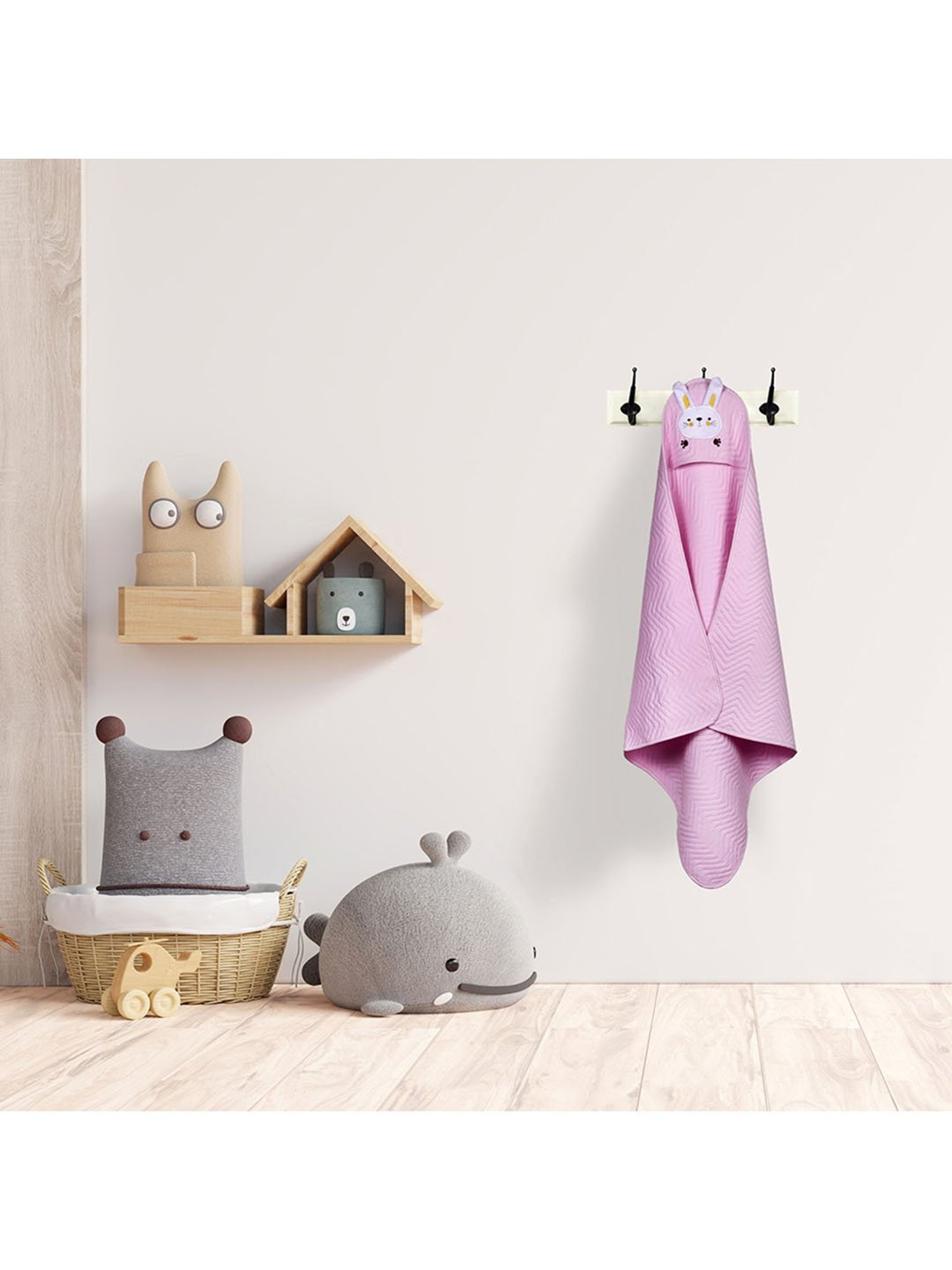 Baby Moo Vintage Ride Yellow Mattress with Fixed Neck Pillow and Bolsters