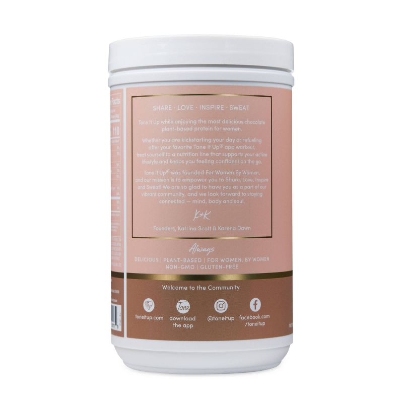 Tone It Up Plant-Based Protein Powder - Chocolate - 14.82oz