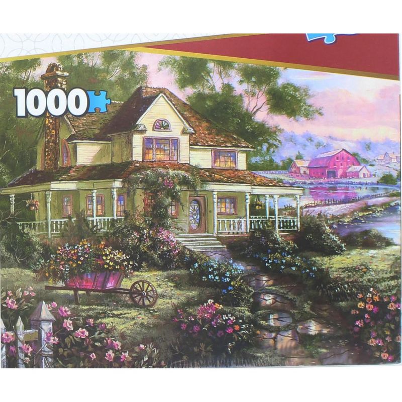 The Canadian Group Set of 2 Keepsakes 1000 Piece Jigsaw Puzzles | Colorful Cottages