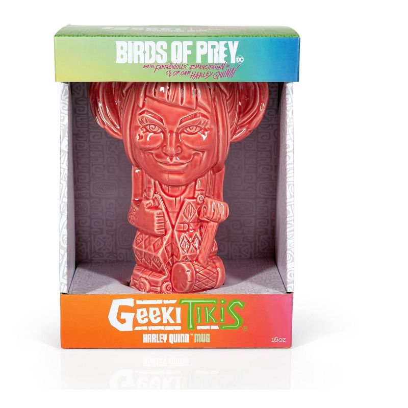 Beeline Creative Geeki Tikis Birds Of Prey Harley Quinn Ceramic Tiki Style Mug | Holds 16 Ounces