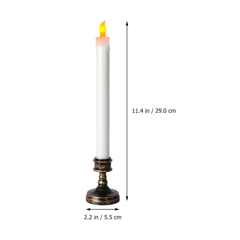 2pcs Electric Candle Light LED Wedding Party Candle Flameless Candle Ornament