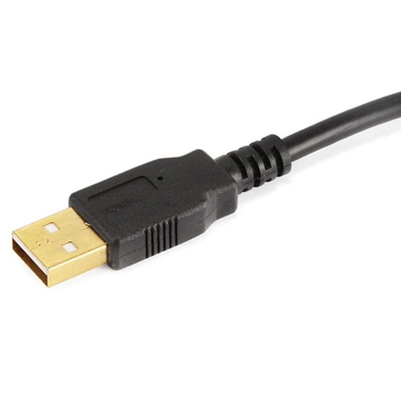 Monoprice USB-A to Micro B 2.0 Cable - 1.5 Feet - Black (5-Pack) 5-Pin, 28/24AWG, Gold Plated, With Single Ferrite Core