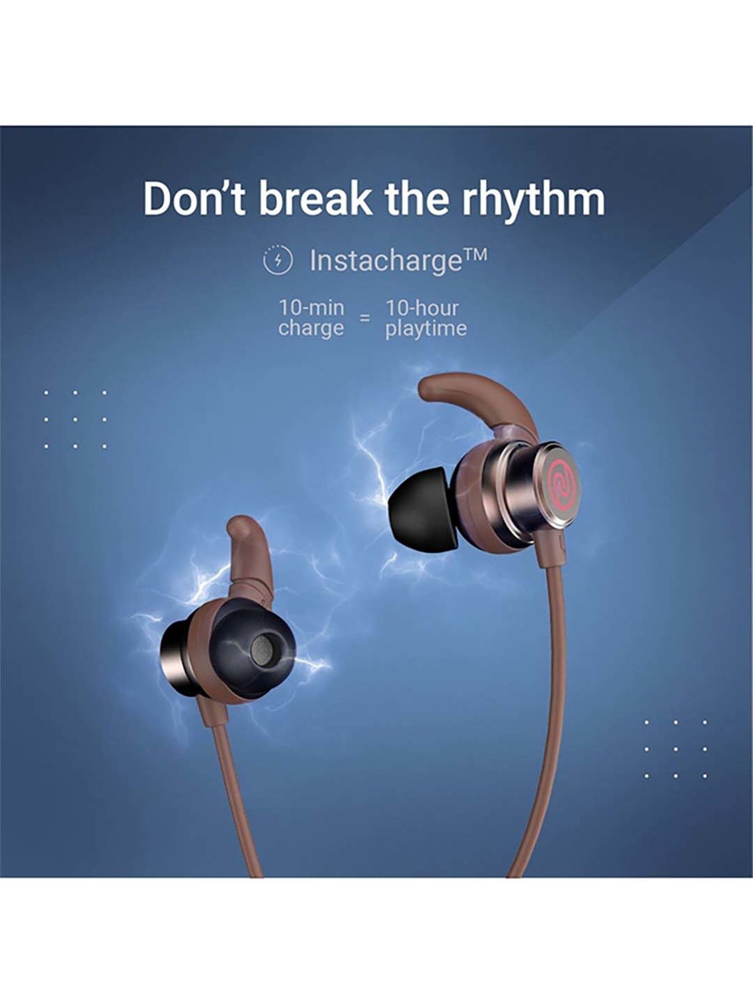 Noise Tune Active Pro Bluetooth V5.2 Bluetooth Headset (Burgundy Red)