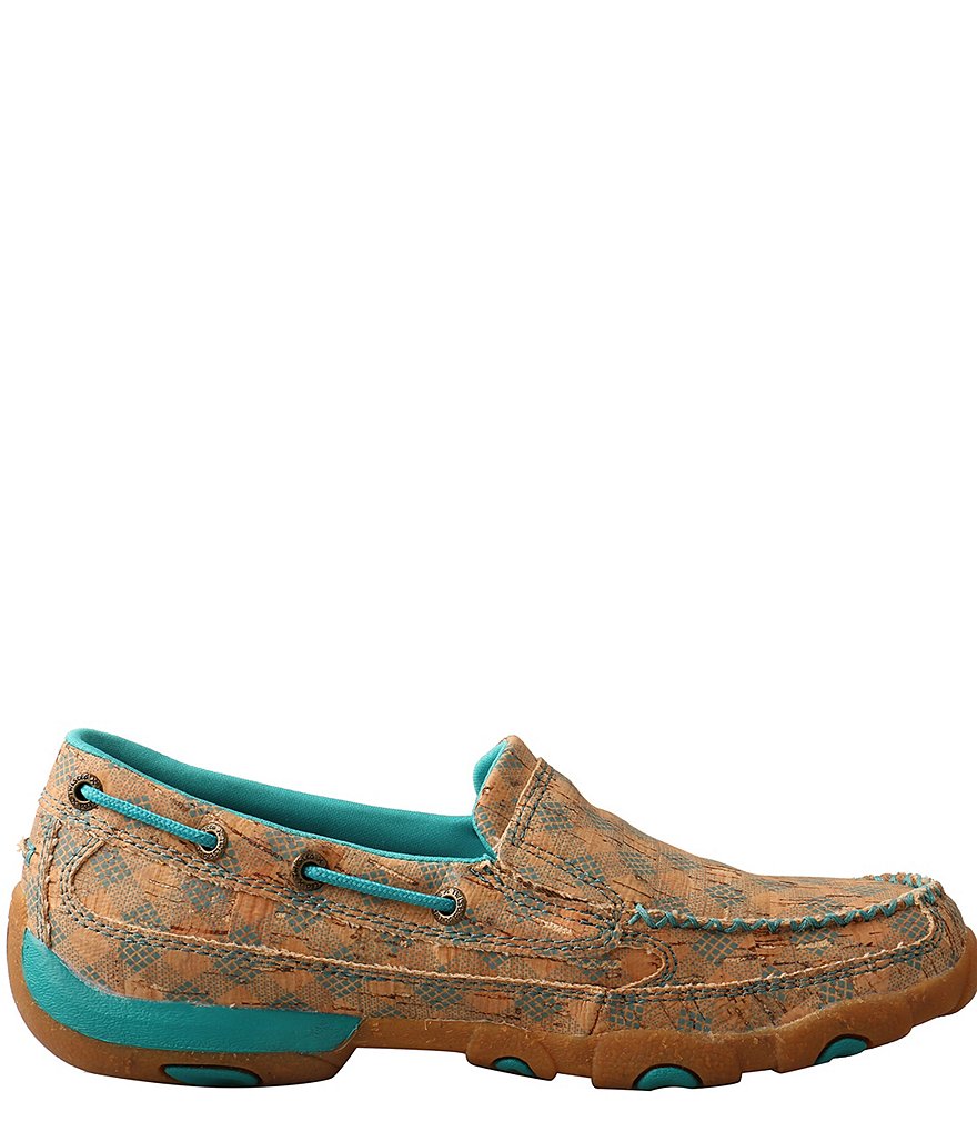 Twisted X Women's Printed Cork Slip-On Driving Mocs