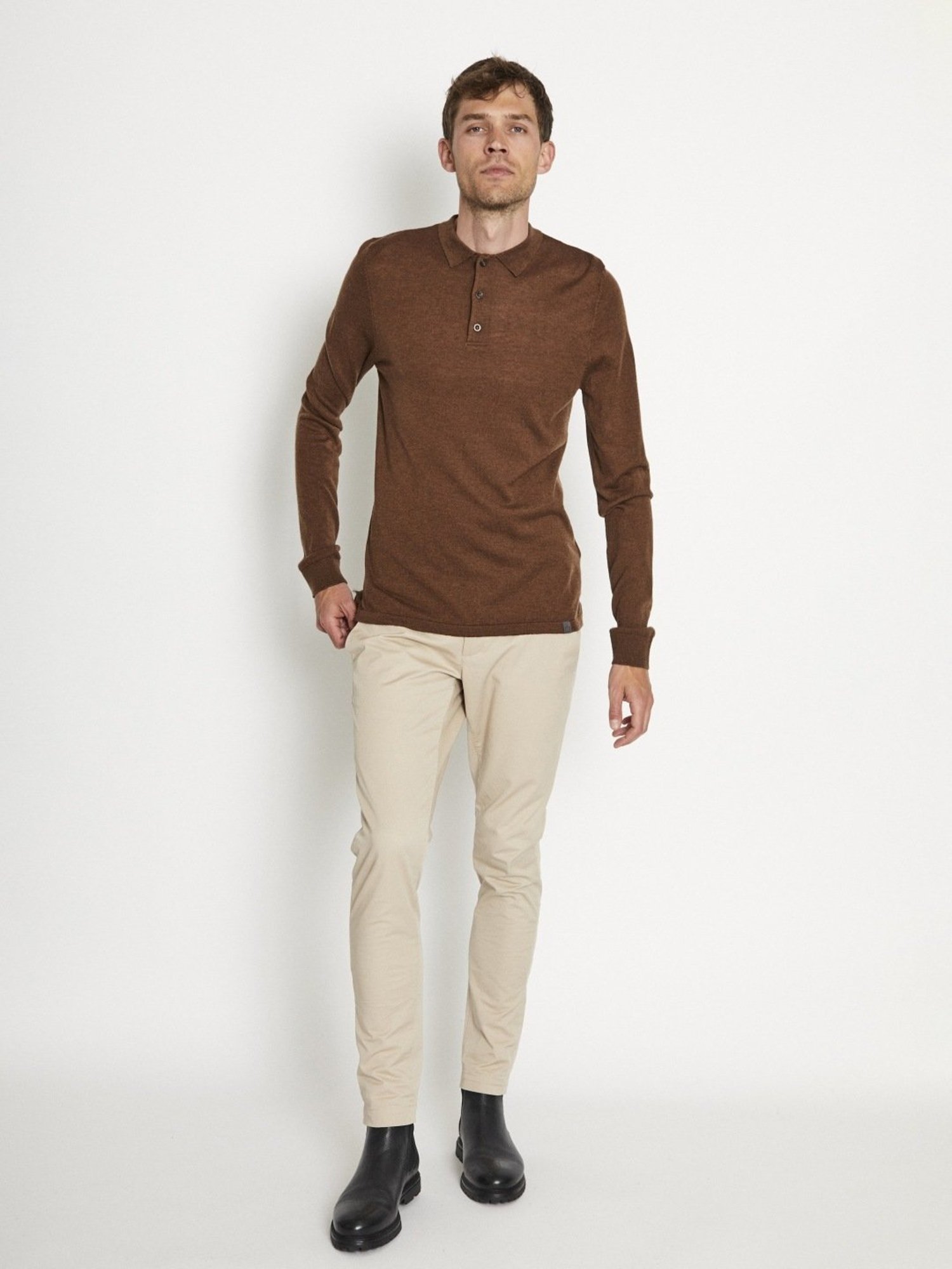 Bruun & Stengade Brown Regular Fit Sweater