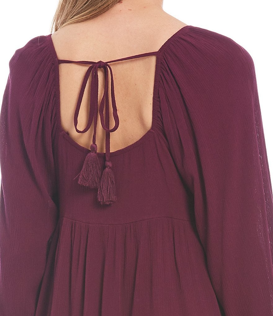 C&V Chelsea & Violet Floral Print Embroidered Babydoll Dress