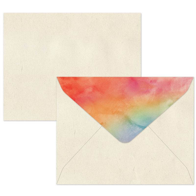 Green Inspired 10ct Rainbow Thank You Cards