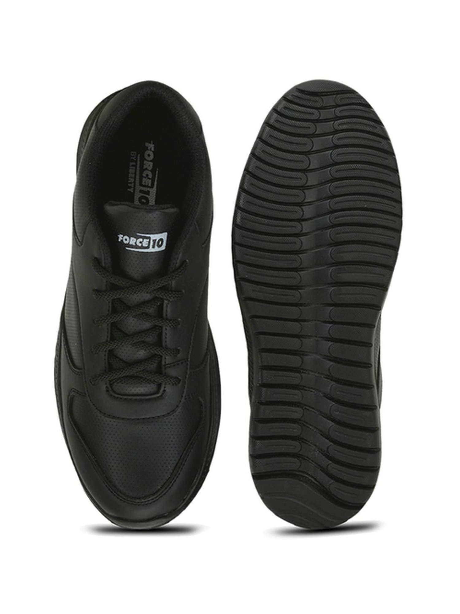 Force 10 By Liberty Kids Black Lace Up Shoes