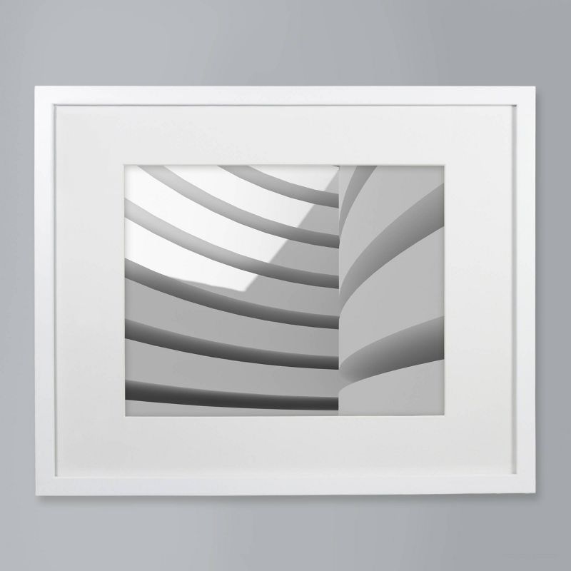 11" x 14" Matted Wood Frame White - Made By Design™