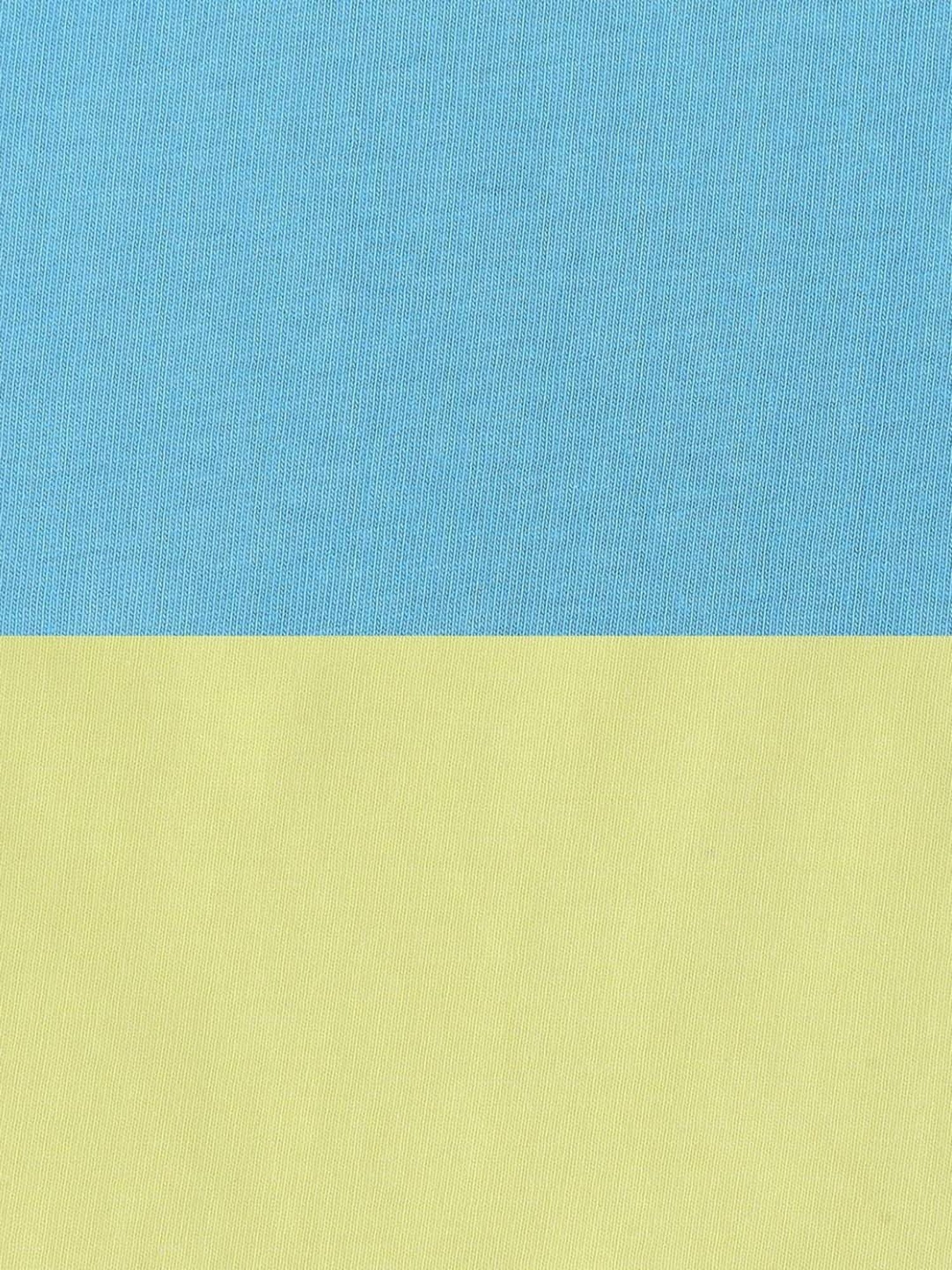 Pantaloons Baby Kids Blue & Yellow Cotton Printed Full Sleeves T-Shirt