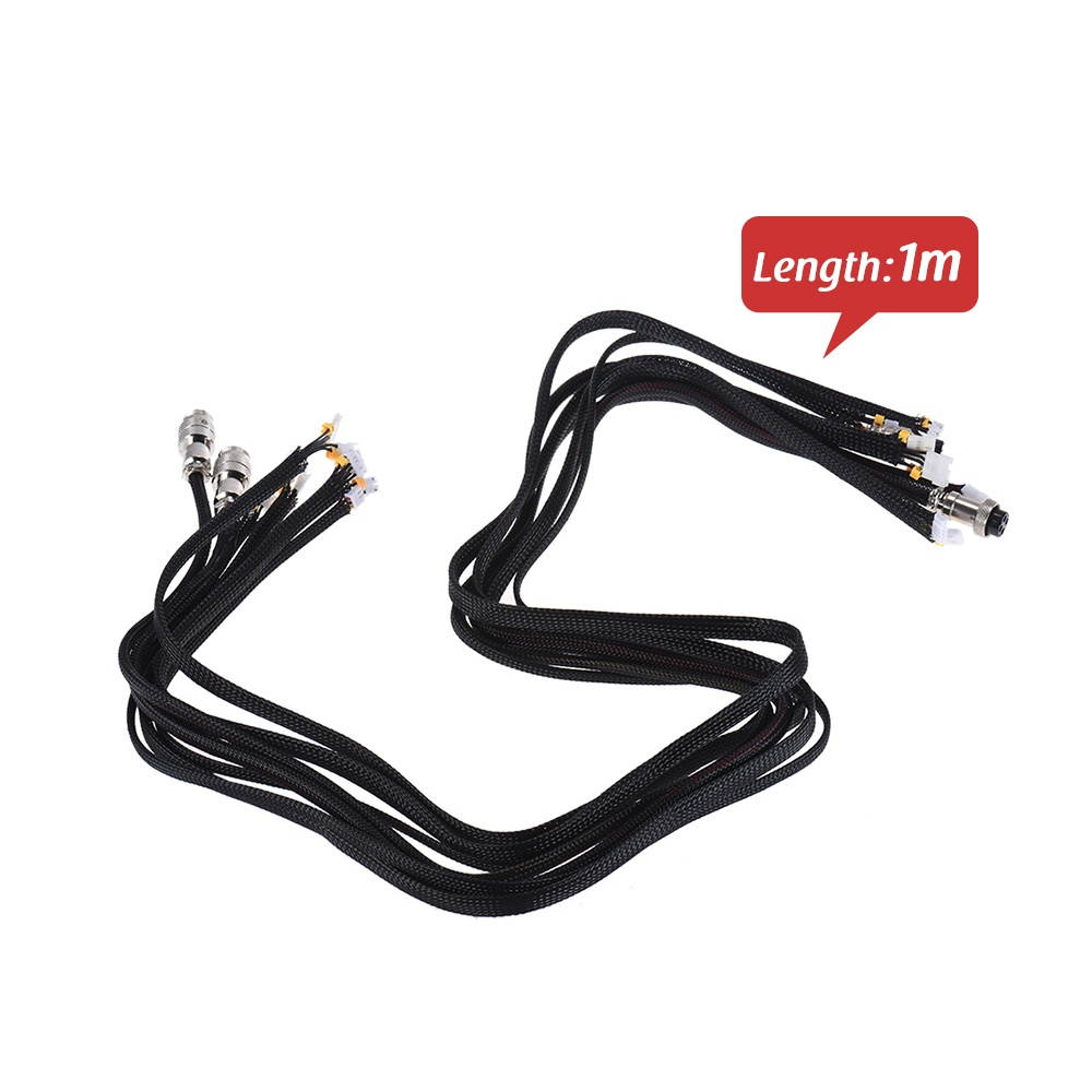 Creality 3D Printer Parts Extension Cable Kit 1m Length Upgrade Parts for CR-10 CR-10S 3D Printers
