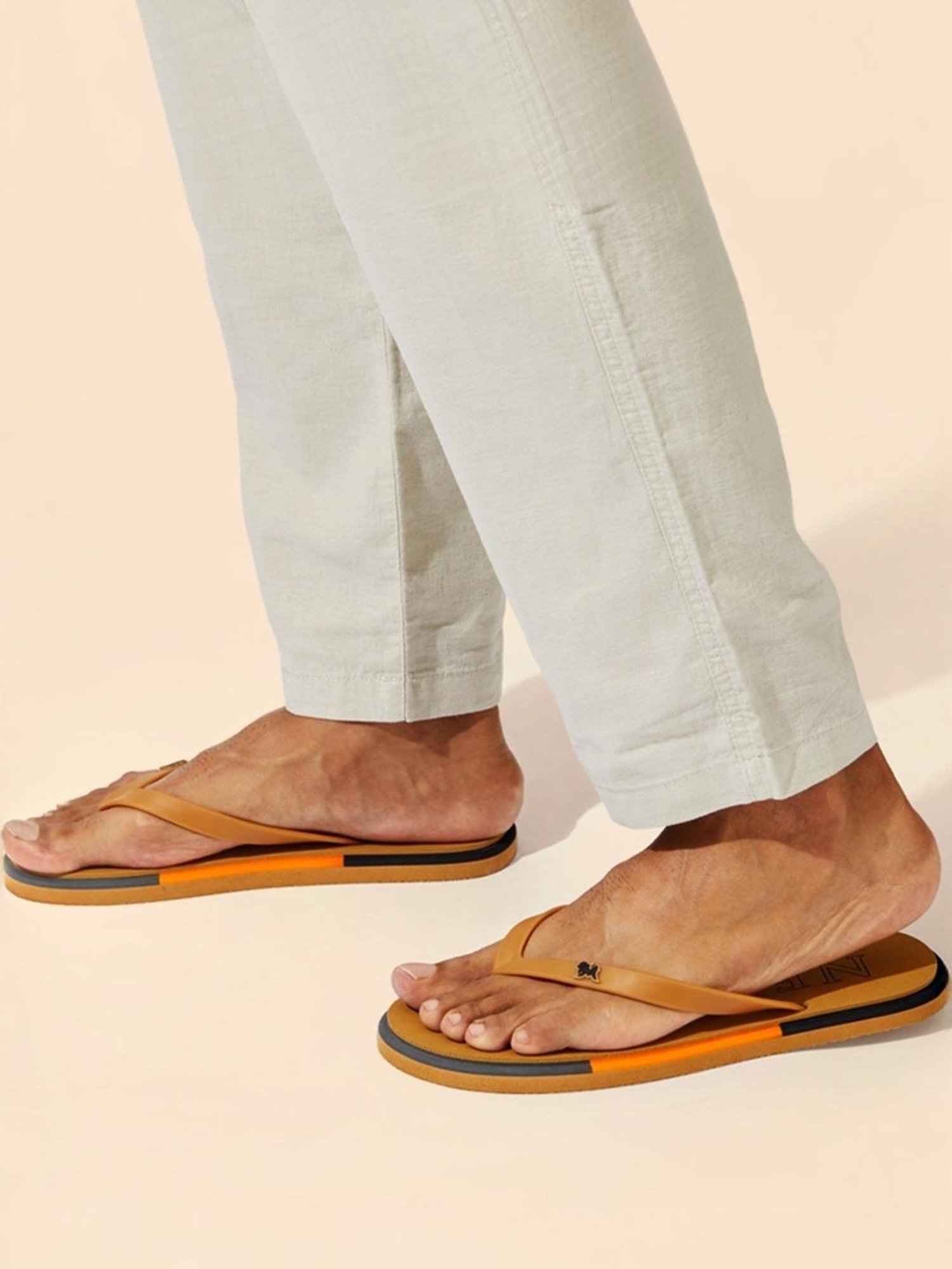 Neemans Men's Recreation Brown Flip Flops