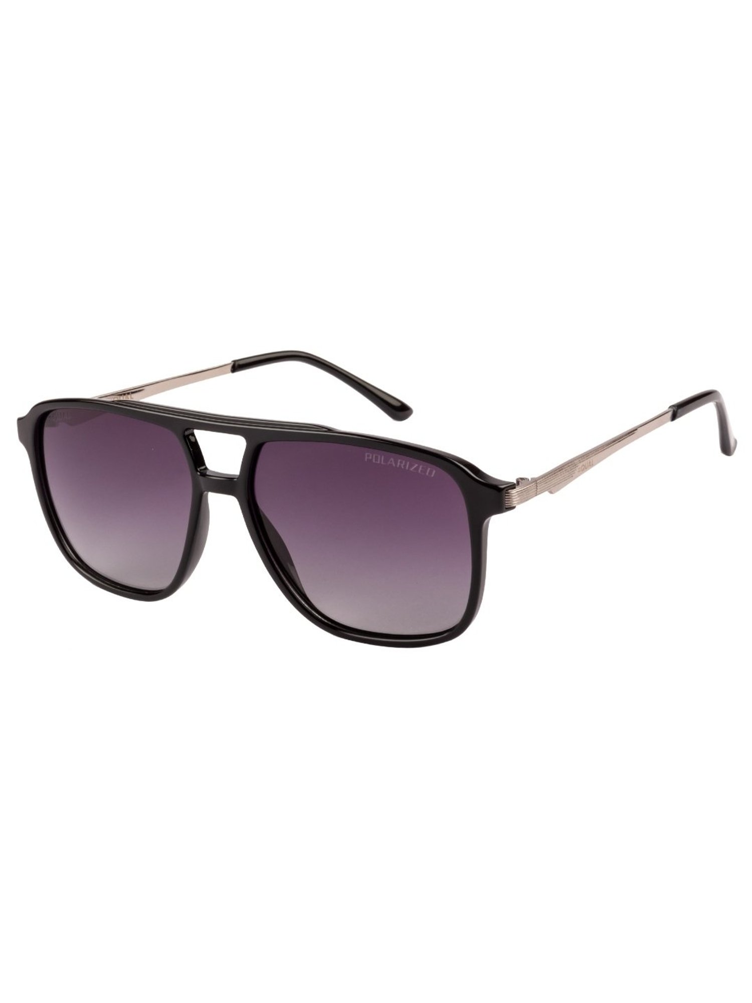 Equal Purple Rectangular Unisex Sunglasses