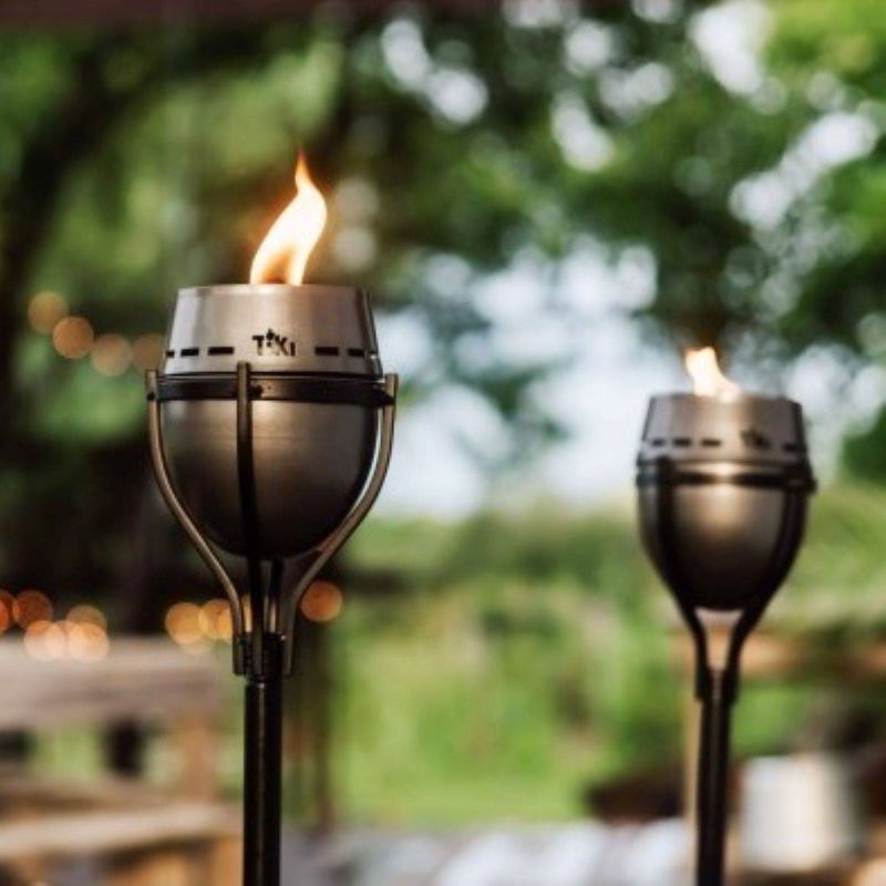Tiki Brand 65" Island King Lanai Large Flame Torch Gunmetal Finish