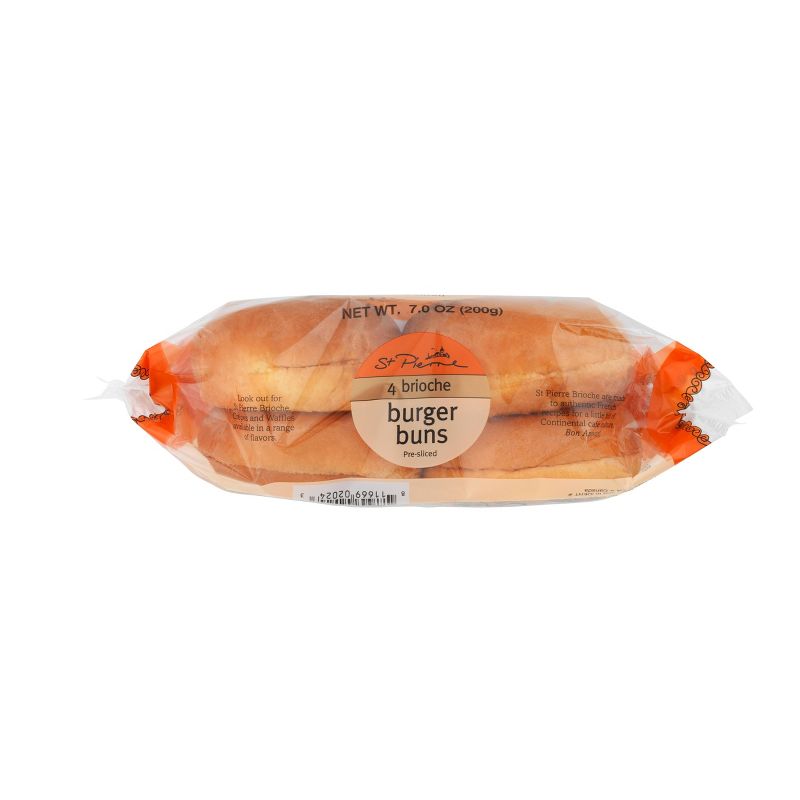 St. Pierre Brioche Burger Buns - 7oz/4ct
