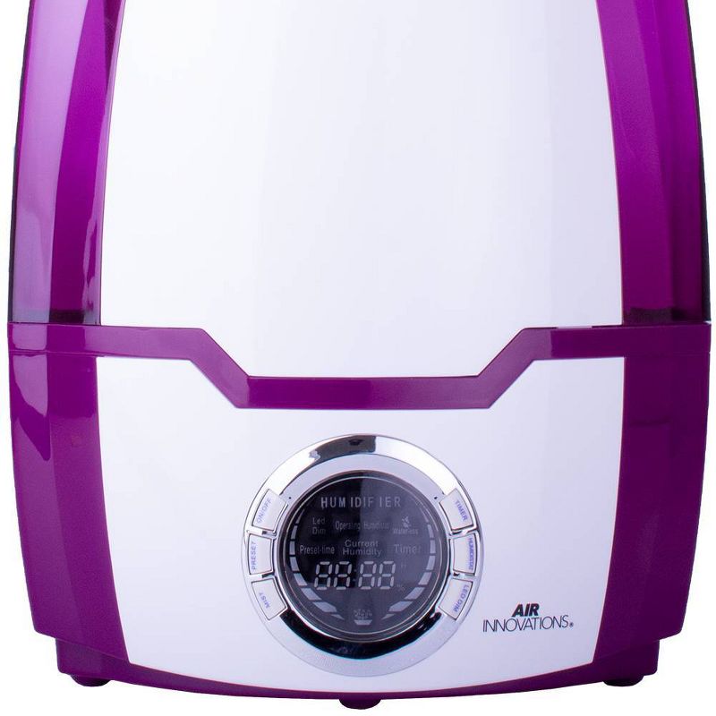 Air Innovations 1.37 Gal Ultrasonic Cool Mist Humidifier with Aroma Tray Purple