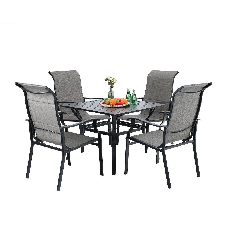 7pc Classic Outdoor Patio Dining Set Gray Wash - Saracina Home