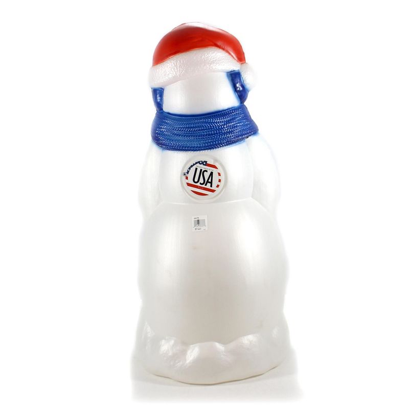 Christmas 31.0" Seasons Greetings Snowman Made In Usa Lighted Outdoor  -  Novelty Sculpture Lights