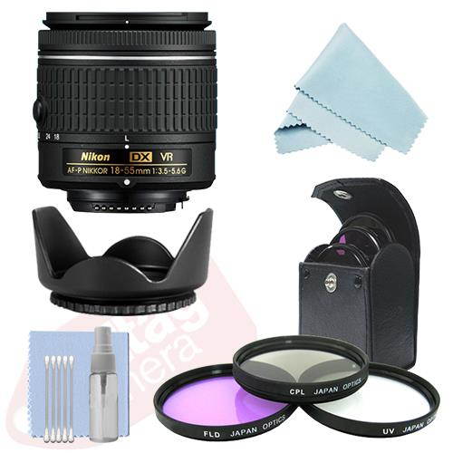 Nikon 18-55mm f/3.5-5.6G VR Lens + Kit for D3300 D3400 D5300 D5500 D7100 D500