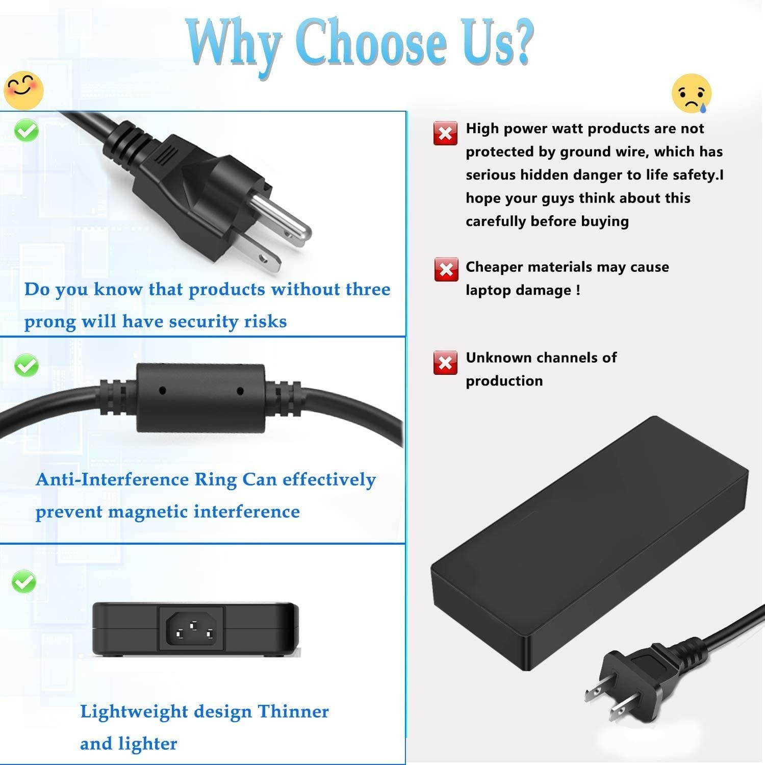 230W AC Charger Fit for Lenovo Yoga AIO 7 7-27ARH6, Legion 7 C7 S7 7-15IMH05 7-15IMHg05 C7-15IMH05 S7-15ARH5 S7-15IMH5 All-in-One Laptop Power Adapter Supply Cord