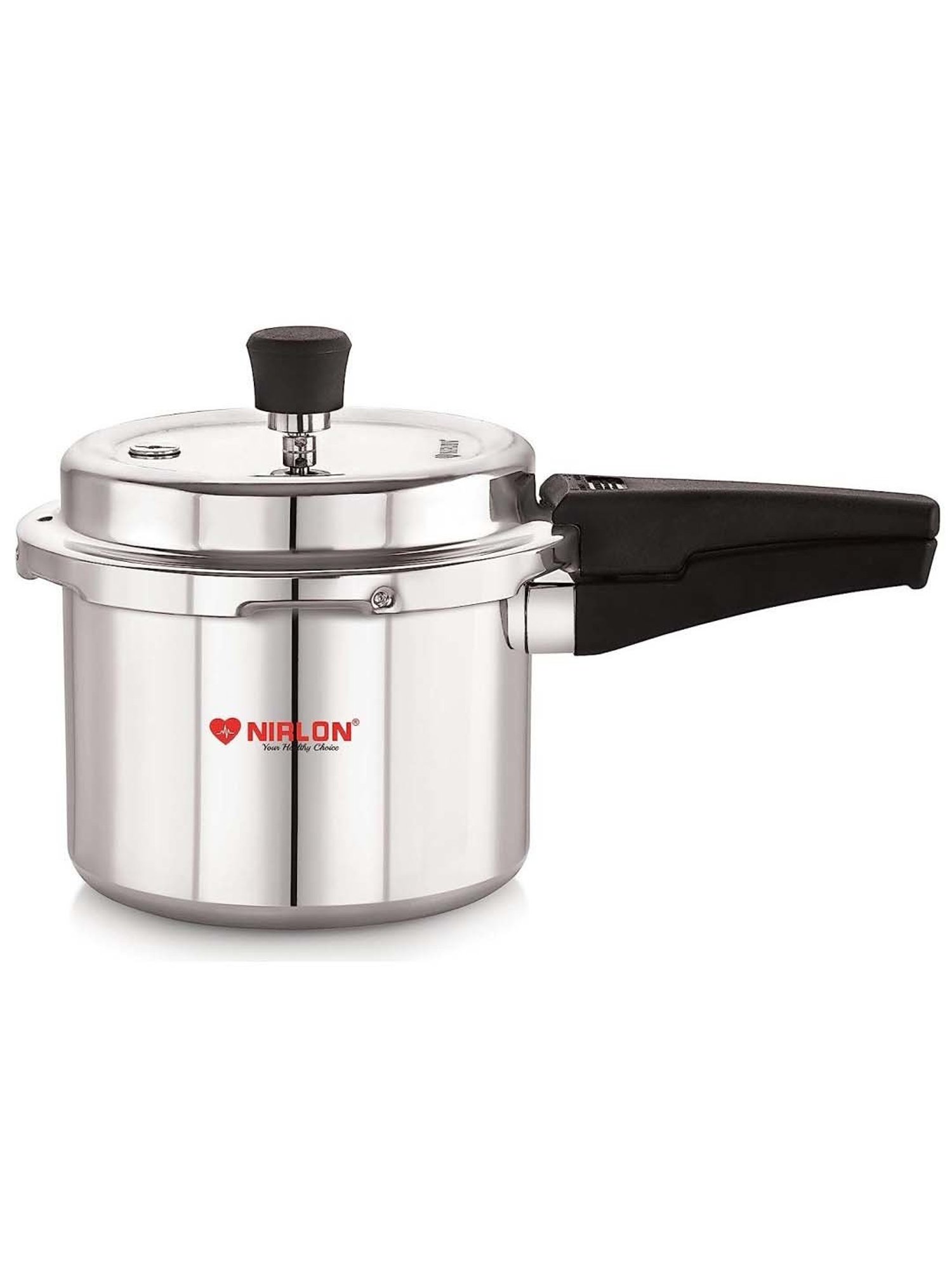 Nirlon Silver Aluminium Induction Outer Lid Pressure Cooker (3 L)