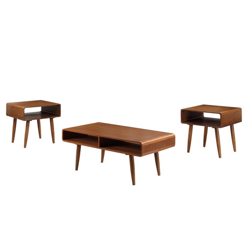 3pc Dansk Occasional Table Set Walnut - Boraam