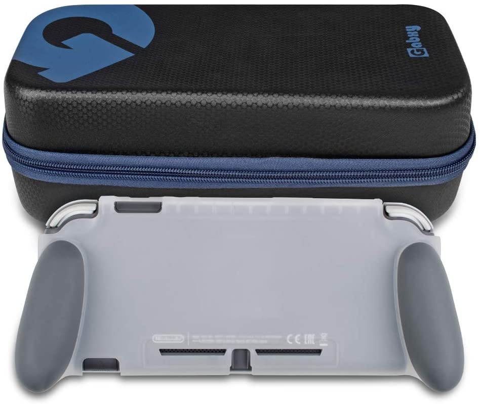 NA Protective Case for Nintendo Switch Lite, Grip Case Cover for Nintendo Switch Lite, Grip Cover in Silicone with Anti-Scratch and Shock-Absorption Soft TPU (Grip Case and Carrycase, Gray)