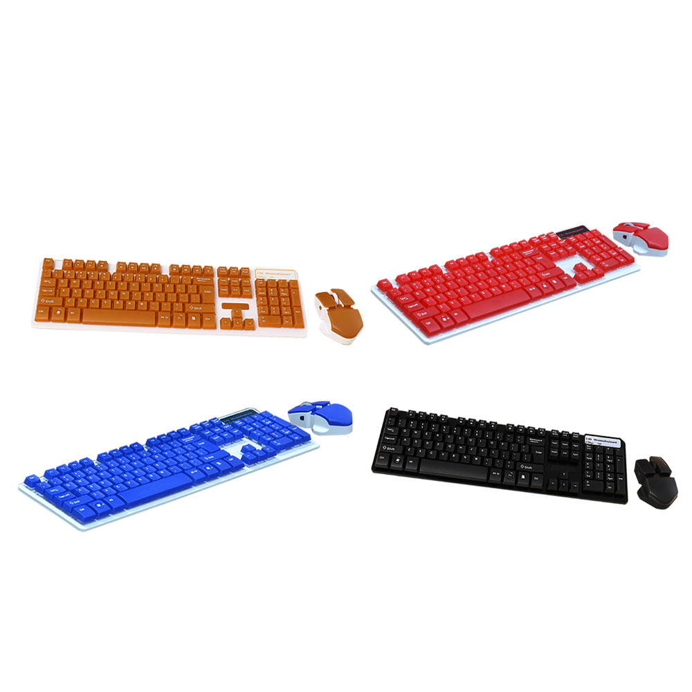 2.4GHz Slim Suspended Wireless Keyboard and Wireless Mouse Set Fashion Keyboard Mice Combo Xmas Gift