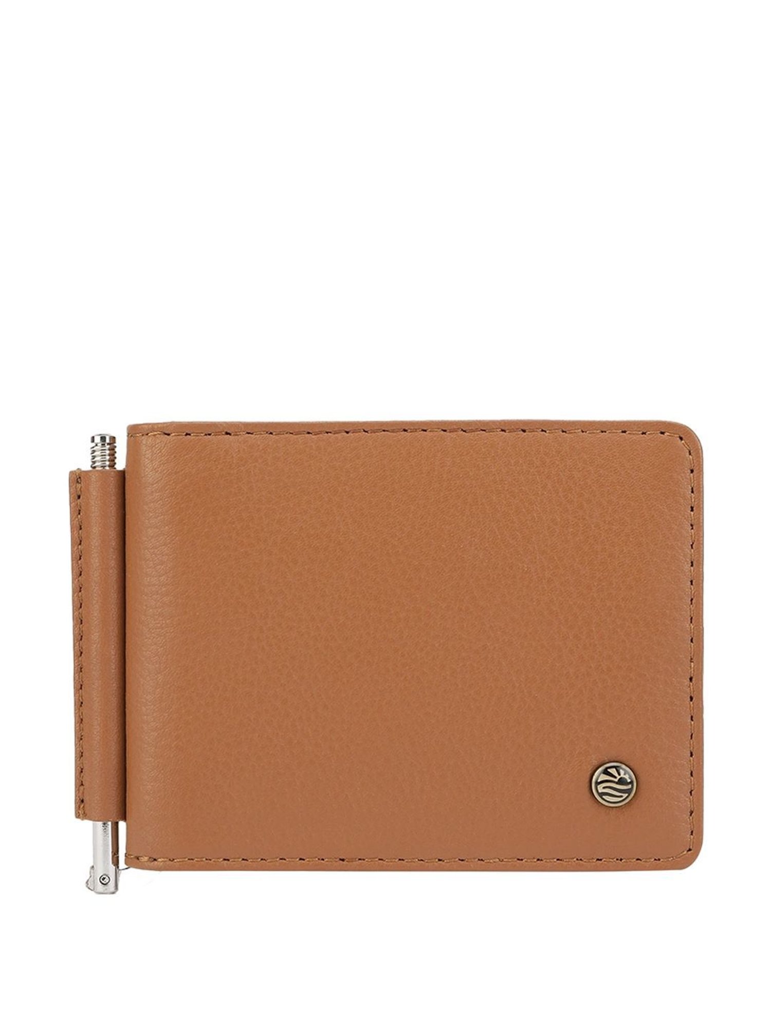PERQUISITE Brown Casual Leather Bi-Fold Wallet for men