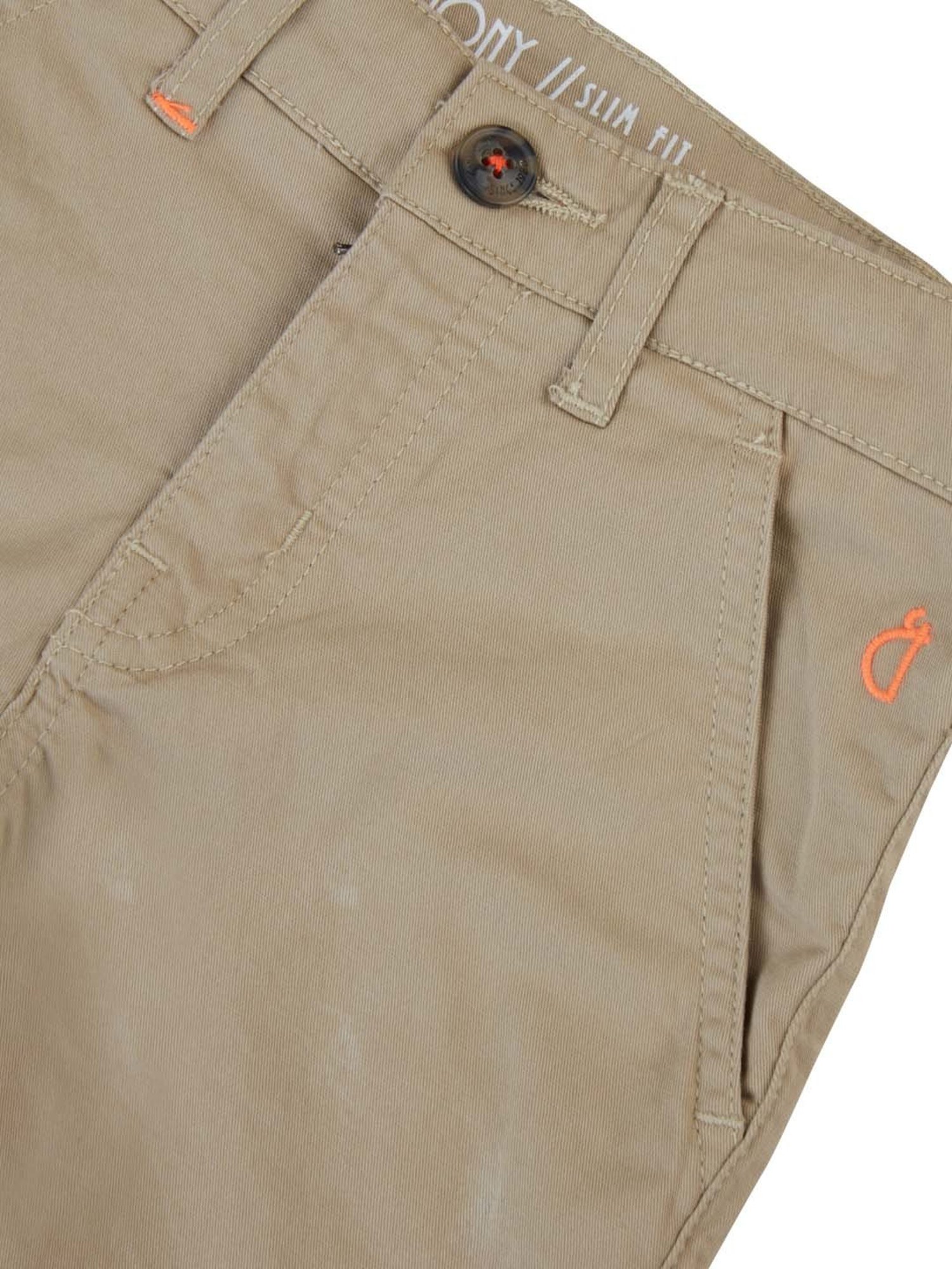 Gini & Jony Kids Khaki Logo Bermuda