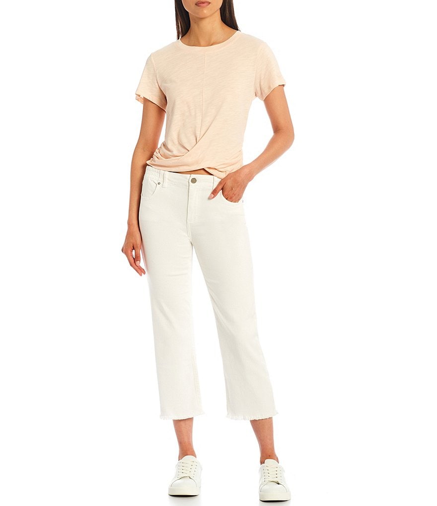 Sanctuary High Street Wrap Front Round Neck Short Sleeve Tee