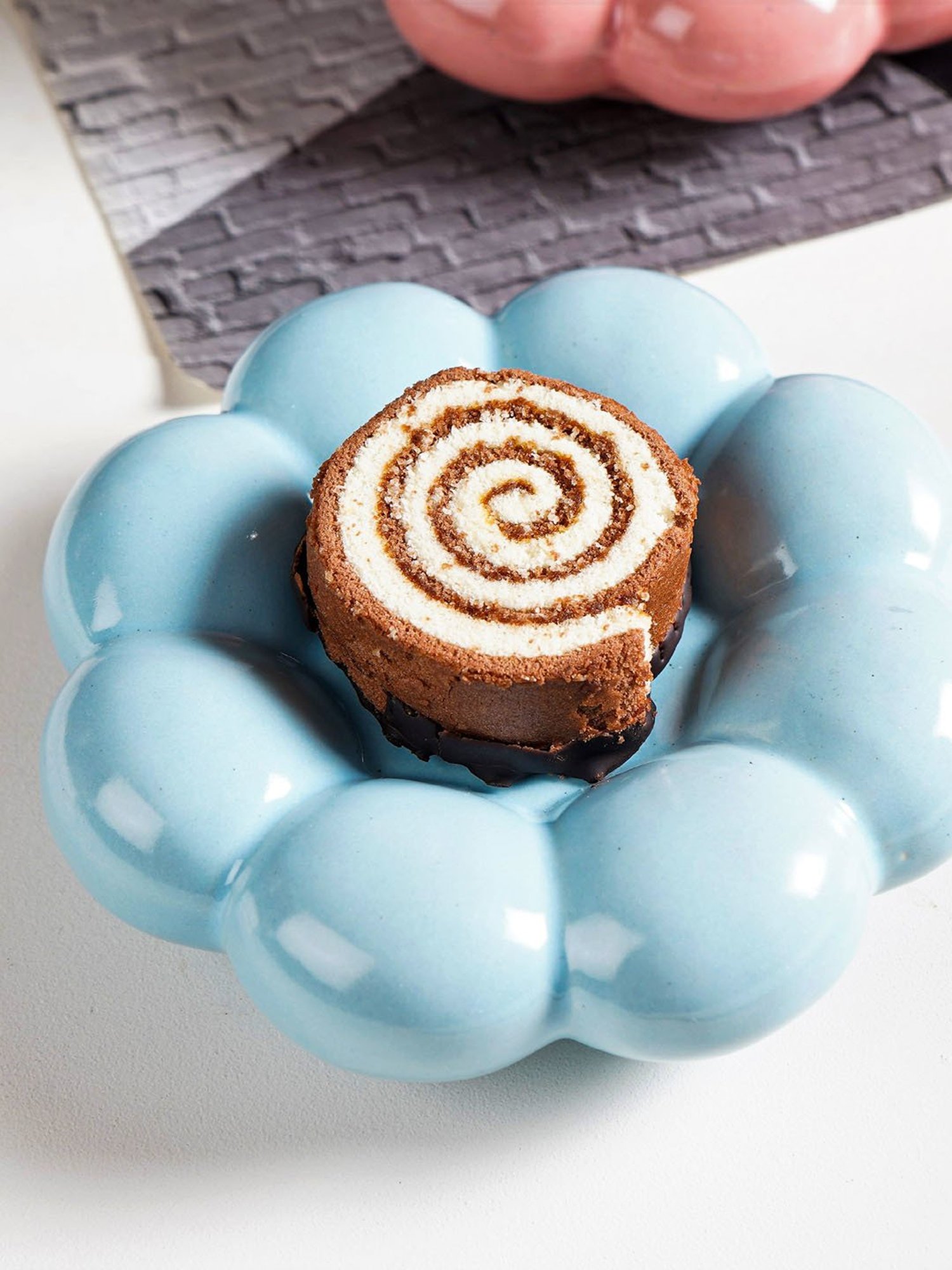 The Artment Sunflower Berry Blue Bloom Cup and Saucer Set