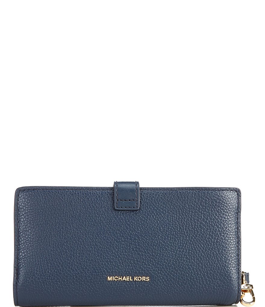 Michael Kors Zebra Signature Jet Set Double Zip Wristlet