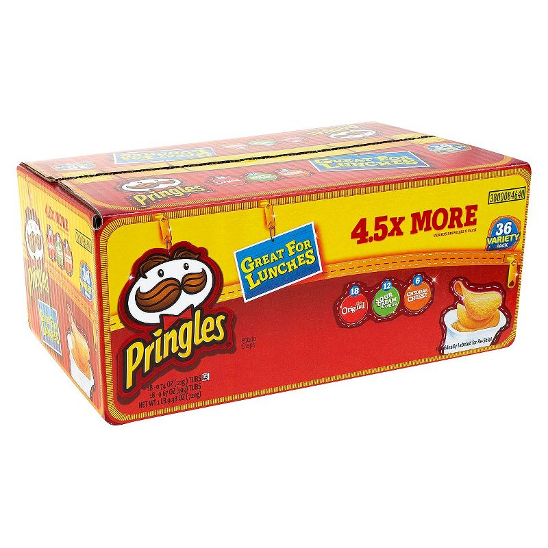 Pringles Chips Snack Size Variety Pack 36 ct