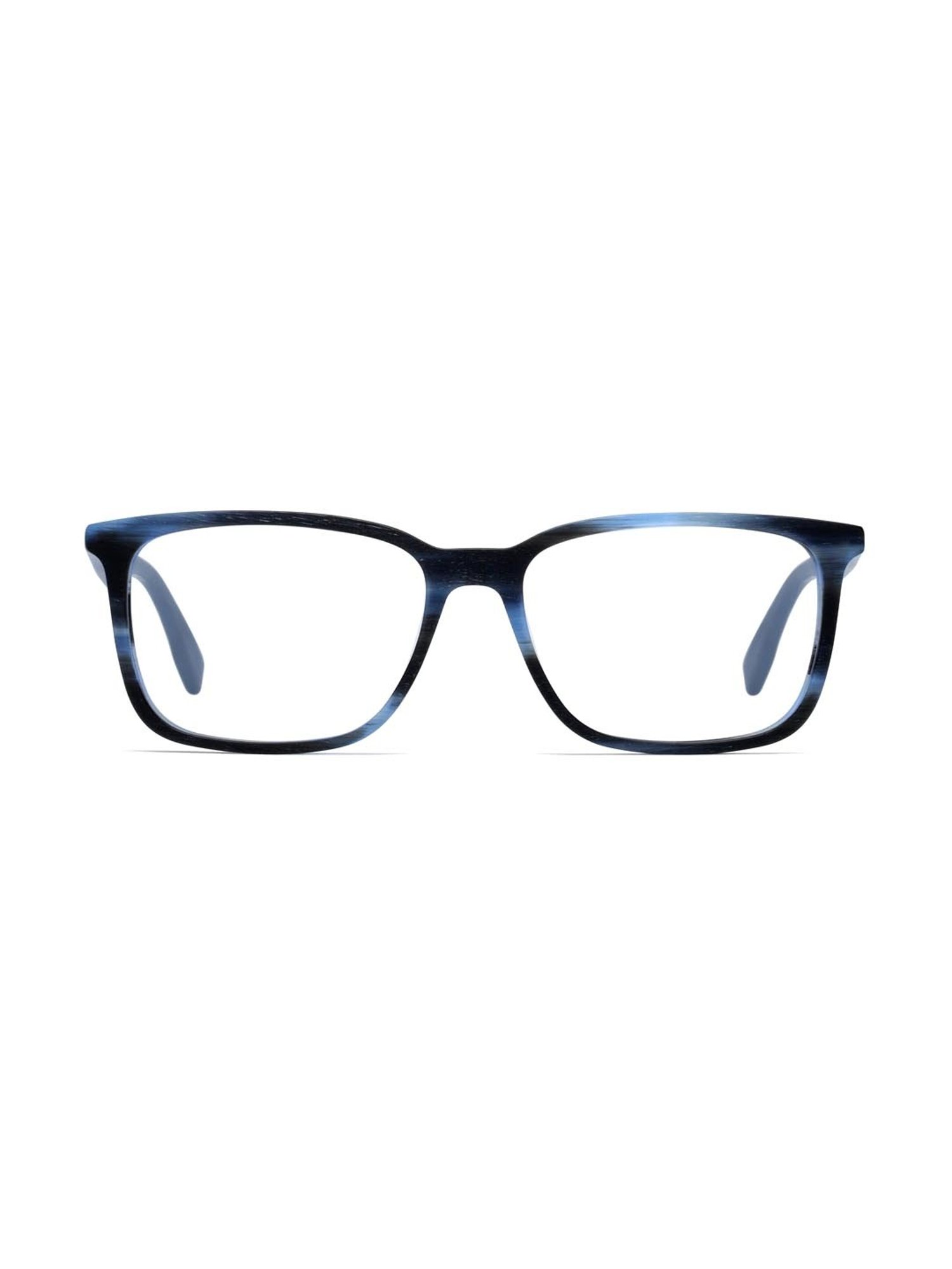 HUGO Blue Rectangular Eye Frames for Men