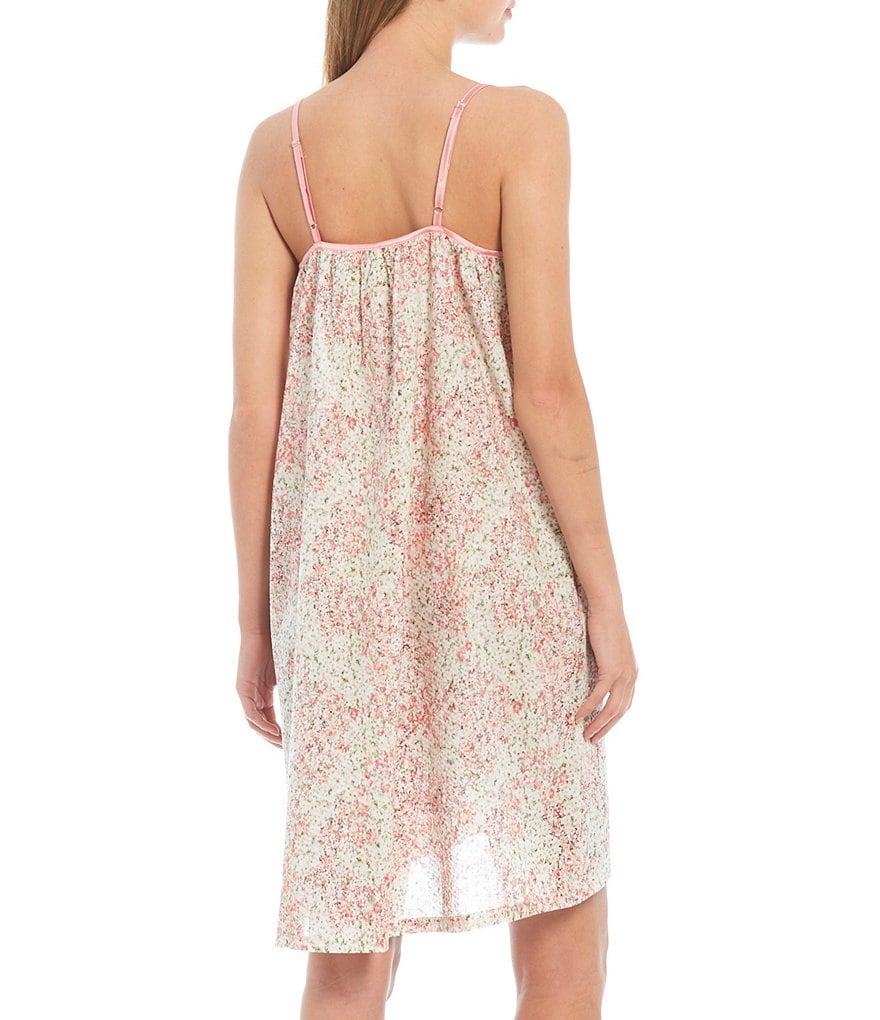 Papinelle Pixie Floral Woven Strappy Scoop Neck Nightgown