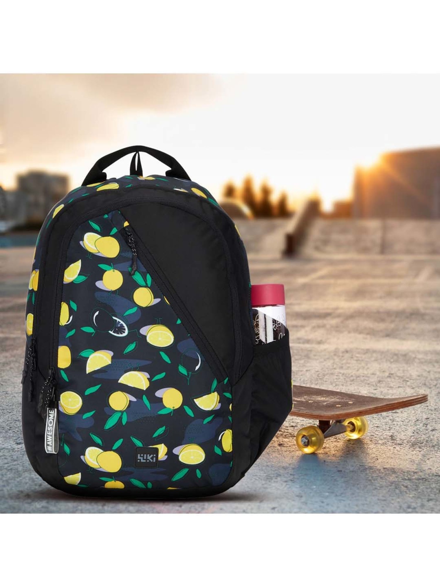 Wiki 21.5 Ltrs Black Medium Backpack