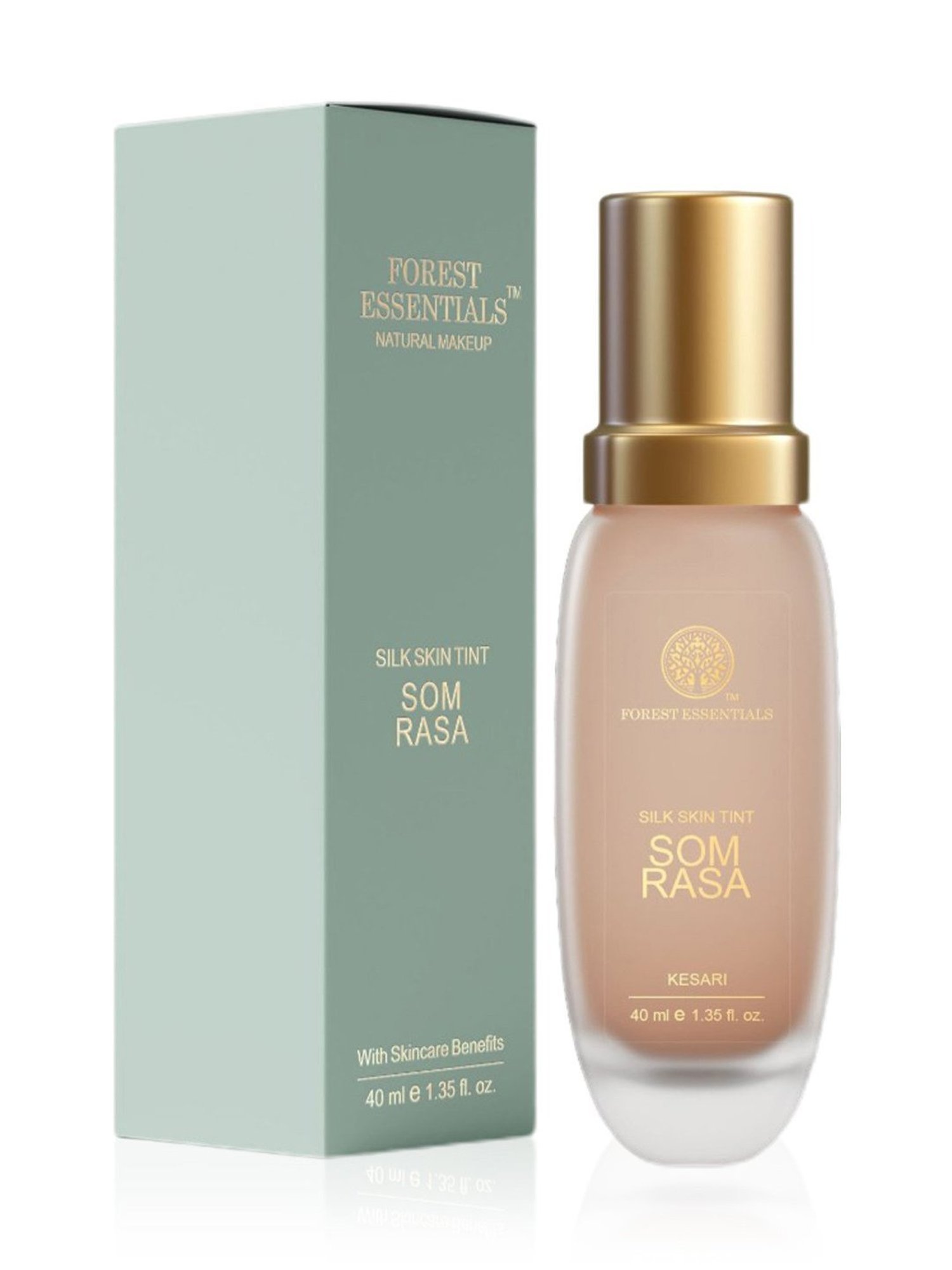 Forest Essentials Som Rasa Silk Tint Kesari Foundation for Even Skintone - 40 ml